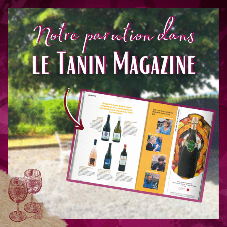 Notre parution dans le Tanin Magazine !
